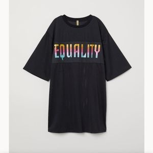 New H & M Mesh T-Shirt Dress Medium